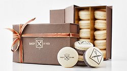 Корпоративный Подарочный набор макарунс "De-Luxe Brown" 10 шт.
