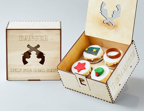 Капкейки "Набор Защитника" - "Wood Box"