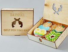 Печенье "23 февраля" - "Wood Box"