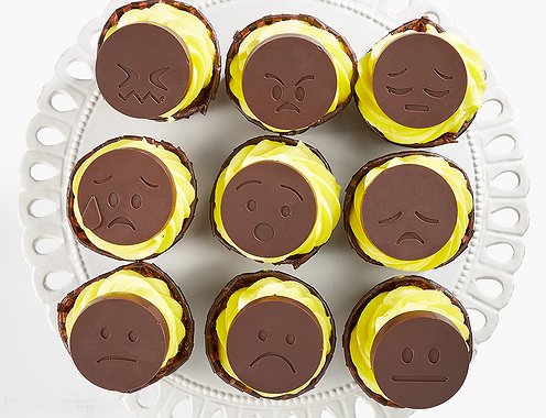 Набор капкейков "Emoji - bad mood" 