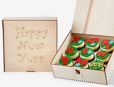 Новогодний набор капкейков "Happy New Year" - Wood Box
