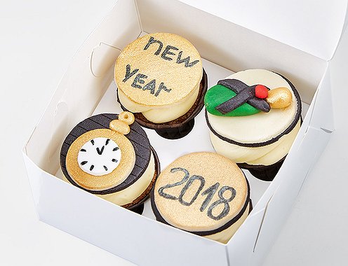 Новогодний набор капкейков "Glam New Year"