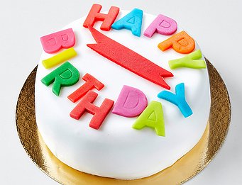 Торт "Happy Birthday" - mastic style 