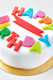 Торт "Happy Birthday" - mastic style 